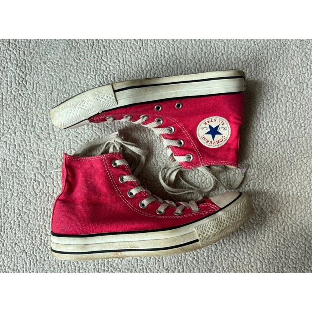 Converse Red High Top Sneakers Womens 5